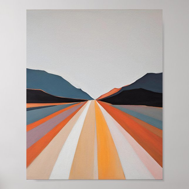 Skriv ut med minimal Abstrakt | Modern väggdekan Poster (Framsidan)