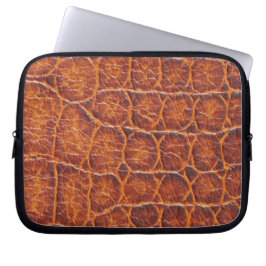 Skriv ut med Reddiska brun Alligator Skin Laptop Fodral