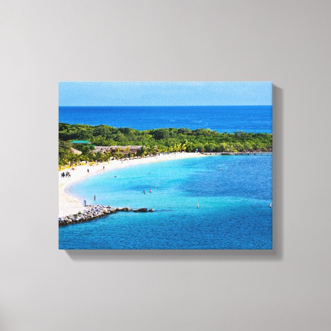 Skriv ut med Roatan Beach Wrapped Canvas (Framsida)