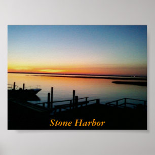 Skriv ut med Stone Harbour Dock Poster