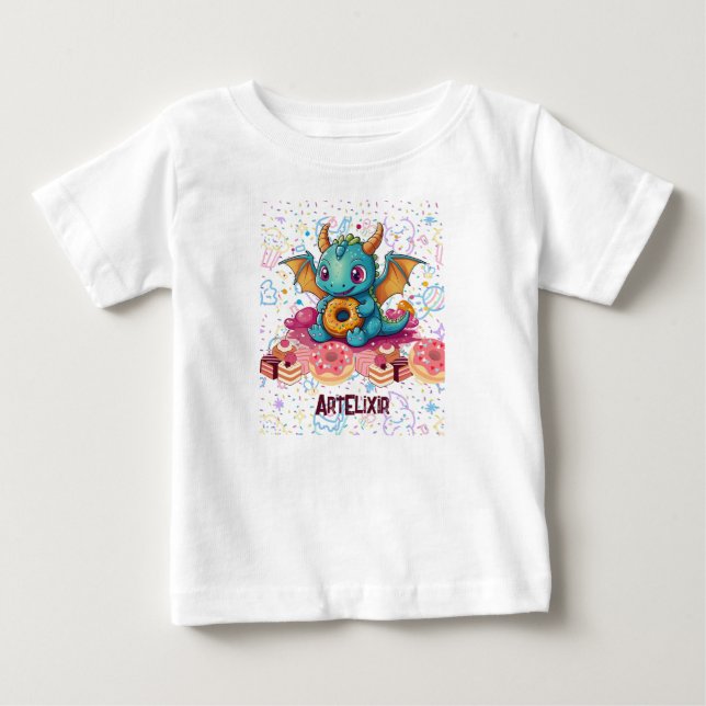 Skriv ut med Sweet Tooth Dragon T Shirt (Framsida)