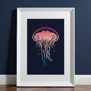 Skriv ut Meduse Sea Creator Utskrift av medgångs Poster