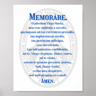 Skriv ut memorarutskrift (Miraculous Medal) Poster