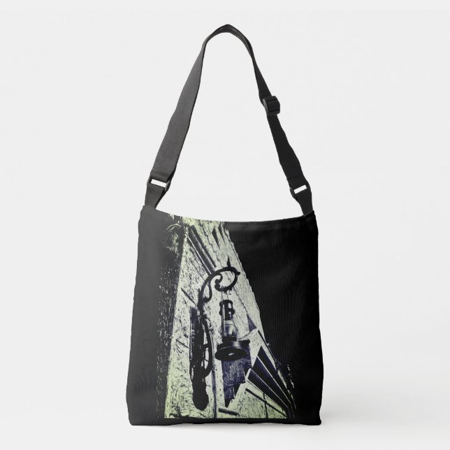 Skriv ut Metall för antikisk lampa Axelväska (Framsida)