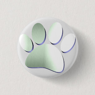 Skriv ut Metall Hund Paw Knapp