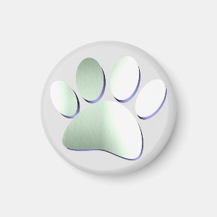 Skriv ut Metall Hund Paw Magnet