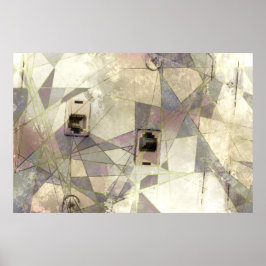 Skriv ut Mobil Jack för abstrakt för industriVinta Poster