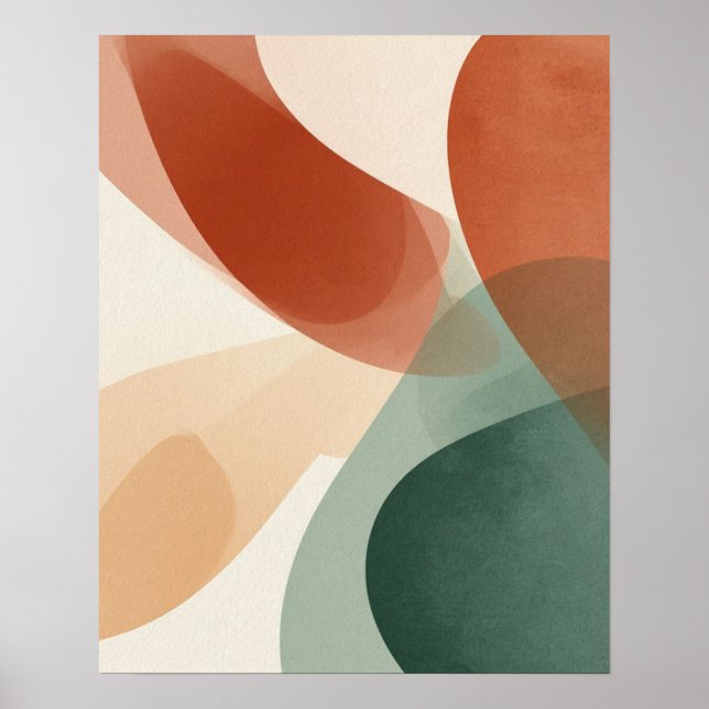 Skriv ut modern Abstrakt Wall Art Art Poster (Framsidan)