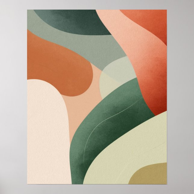 Skriv ut modern Abstrakt Wall Art Art Poster (Framsidan)