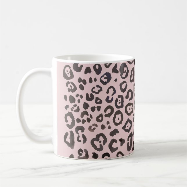 Skriv ut Mönster i leopard Kaffemugg (Vänster)