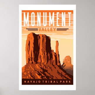 Skriv ut Monument Valley Travel Poster