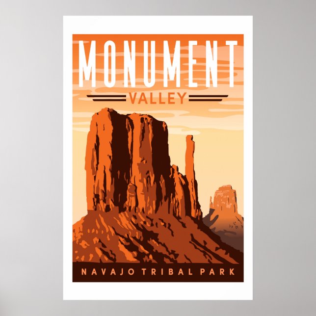Skriv ut Monument Valley Travel Poster (Framsidan)