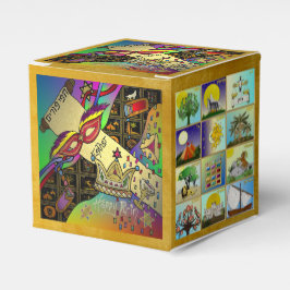 Skriv ut Mörk för Purim Esther Firande Presentaskar