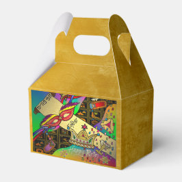 Skriv ut Mörk för Purim Esther Firande Presentaskar