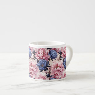 Skriv ut Mugg-Blommigt i Espresso Espressomugg