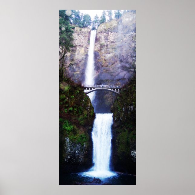Skriv ut Multnomah Falls Poster (Framsidan)