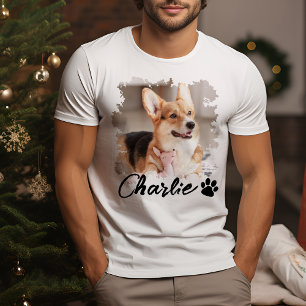 Skriv ut Namn och paw på kute-fotot T Shirt