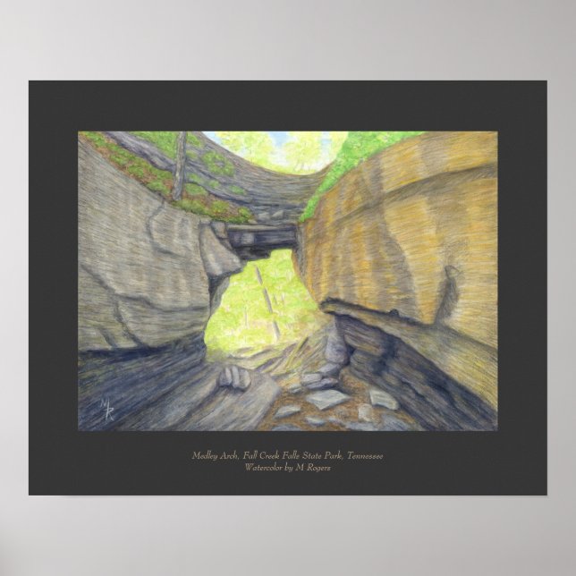 Skriv ut naturbryggkonst för Medley Arch Poster (Framsidan)
