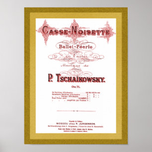 Skriv ut Nutcracker Music Cover Page Poster