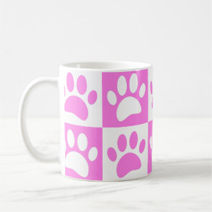 Skriv ut och checka ut Rosa på Mönster Kaffemugg