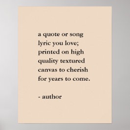 Skriv ut offert för anpassningsbar poster