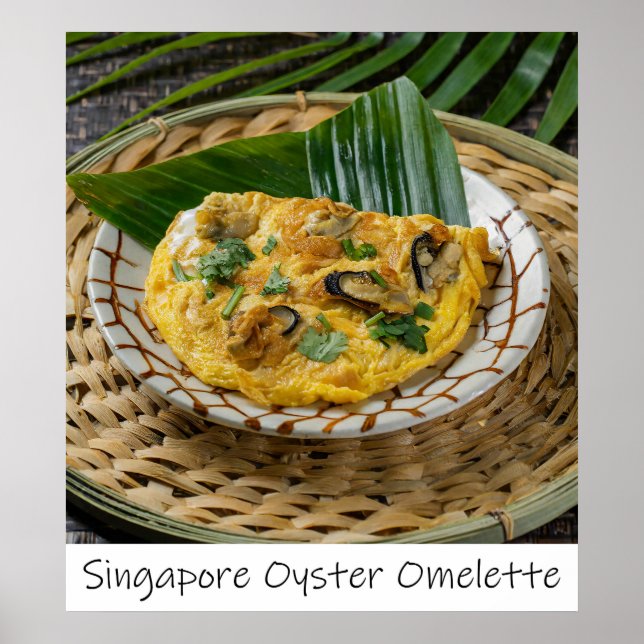 Skriv ut Omelet Archival i Singapore Oyster Omelet Poster (Framsidan)