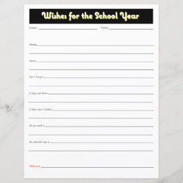 Skriv ut Önskemål för föräldrar i skolår