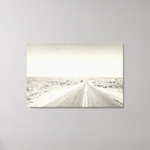 Skriv ut Open Road Desert Photograph Art Artist Canvastryck