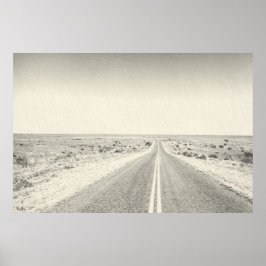 Skriv ut Open Road Desert Photograph Art Artist Poster