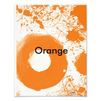 Skriv ut orange Art Fototryck