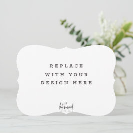 SKRIV UT ORDER 7 x 5-tumskortsfacket kant Inbjudningar