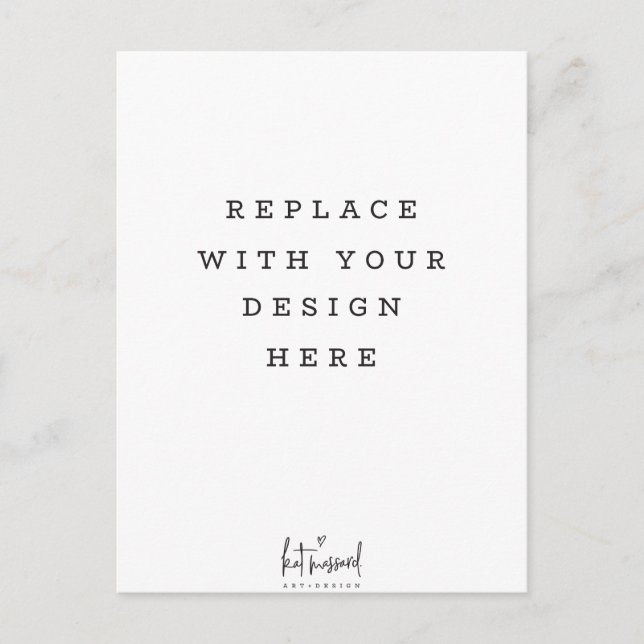 SKRIV UT ORDER lodrät högt porträtt Vykort (Framsida)