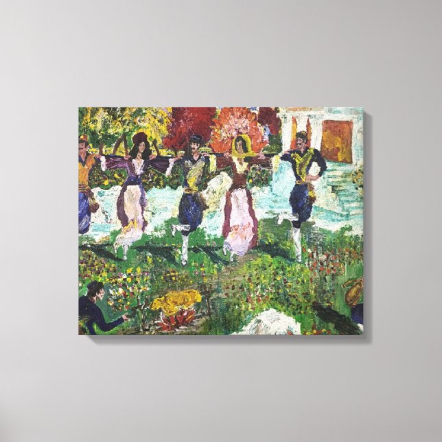 Skriv ut Originaltavla Grecian Festival SARR Canvastryck (Framsida)