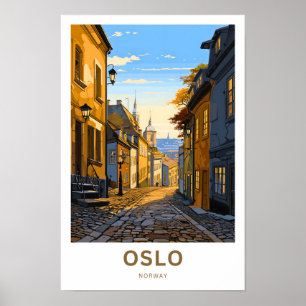Skriv ut Oslo Norge Travel Poster