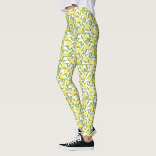 Skriv ut över citroner över allt leggings