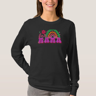 Skriv ut överordnad Hund i kattpapp i päls Mamma T Shirt