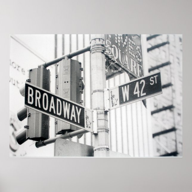 Skriv ut på Broadway Times Square Poster (Framsidan)