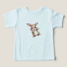 Skriv ut på Cute Bunny Småbarn T-Shirt Kid Animal