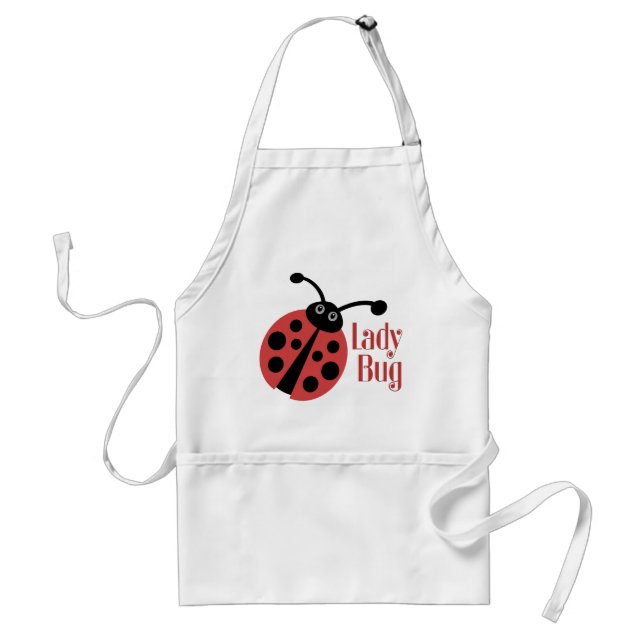 Skriv ut på Cute Ladybug Animal Förkläde (Framsidan)