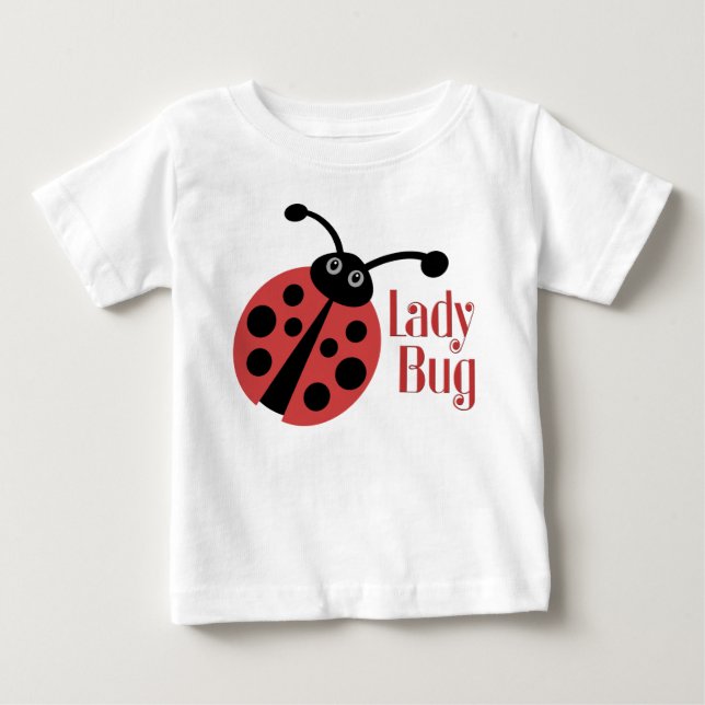Skriv ut på Cute Ladybug Animal T-shirt (Framsida)