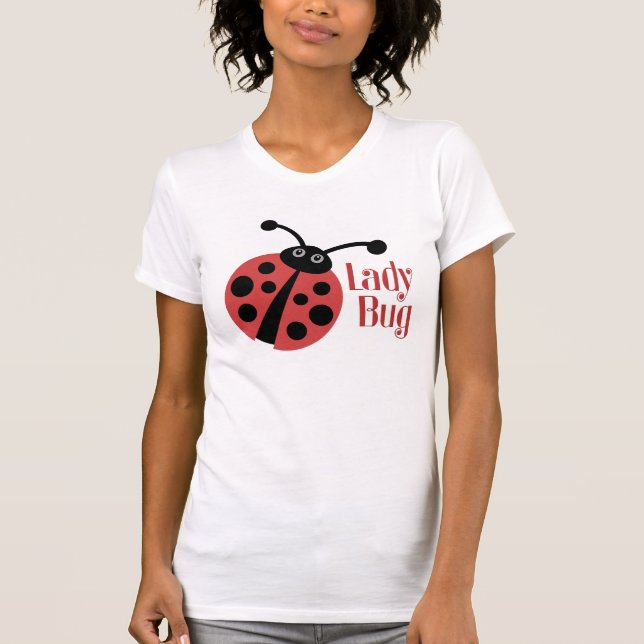 Skriv ut på Cute Ladybug Animal Tee (Framsida)