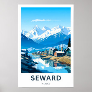 Skriv ut på färd för Sward Alaska Poster