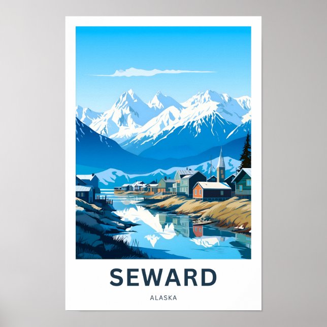 Skriv ut på färd för Sward Alaska Poster (Framsidan)