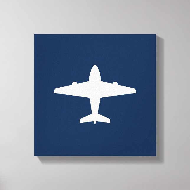 Skriv ut på flygplanet canvastryck (Framsida)