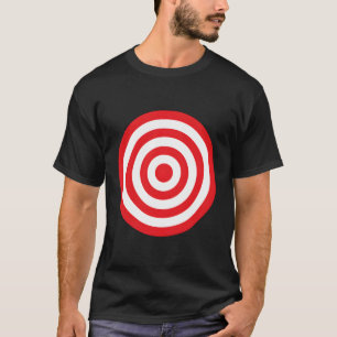 Skriv ut på frambords-målpunkter i Öga Red T Shirt