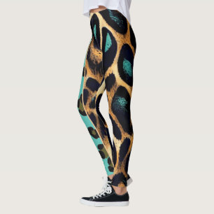 Skriv ut på LEOPARD Animal - Leging Leggings
