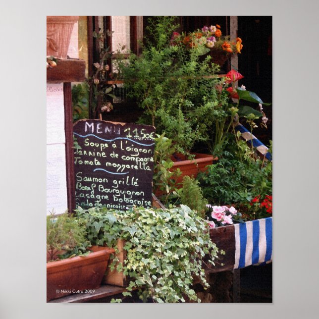 Skriv ut på menyn poster (Framsidan)