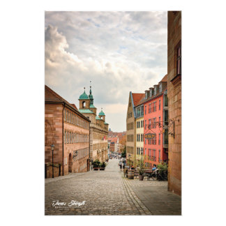 Skriv ut på Pappra Kvalitetsfoto: Nürnberg Tysklan Fototryck