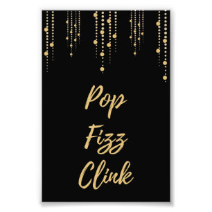 Skriv ut på popup-fizz Clink Art Fototryck