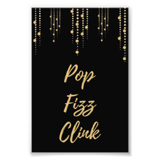 Skriv ut på popup-fizz Clink Art Fototryck
